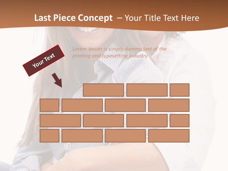 Embrace Human Portrait PowerPoint Template