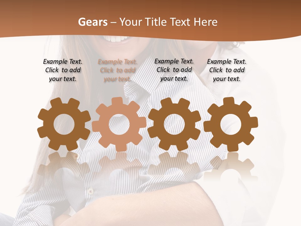 Embrace Human Portrait PowerPoint Template