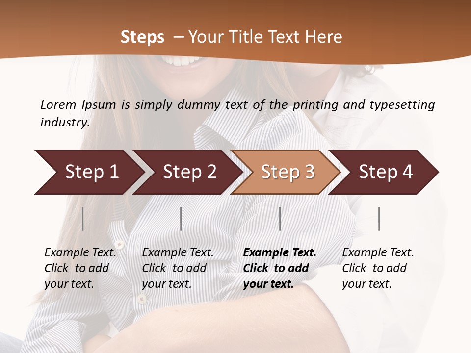 Embrace Human Portrait PowerPoint Template