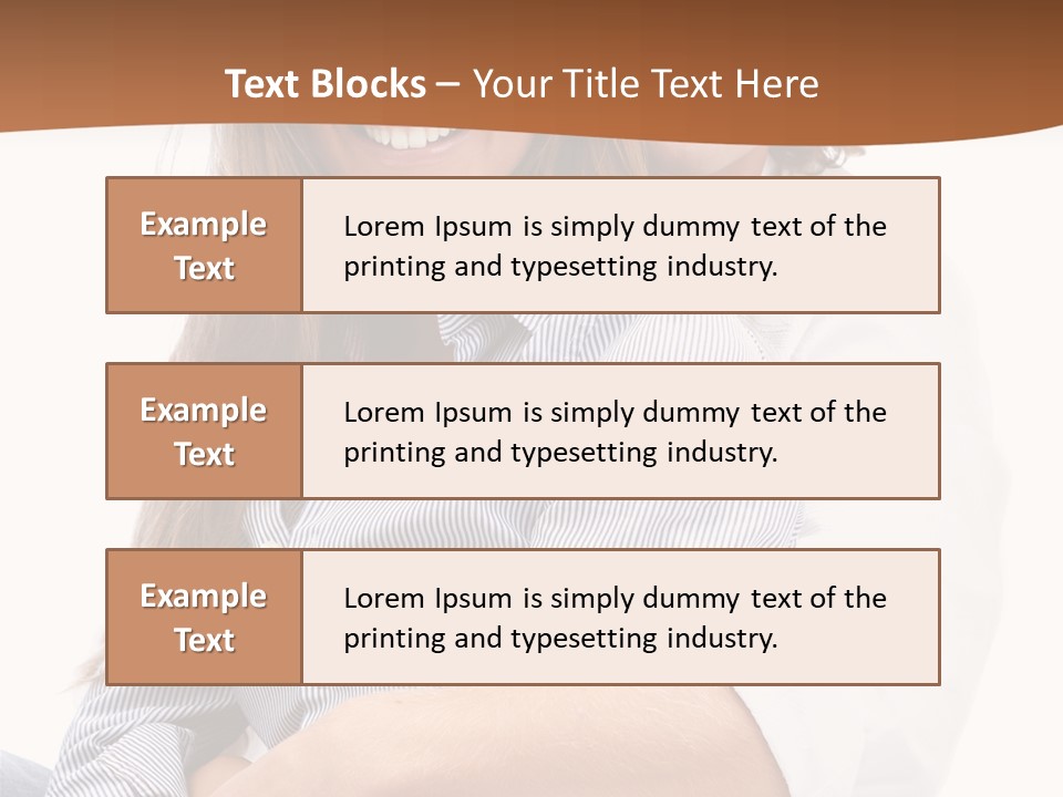 Embrace Human Portrait PowerPoint Template