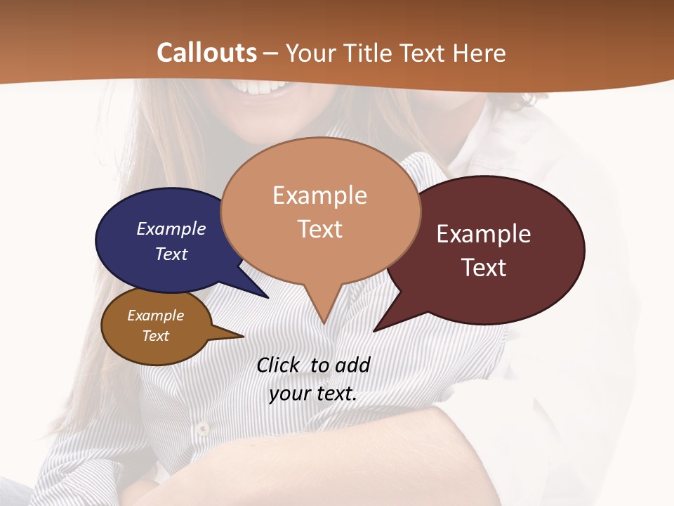 Embrace Human Portrait PowerPoint Template