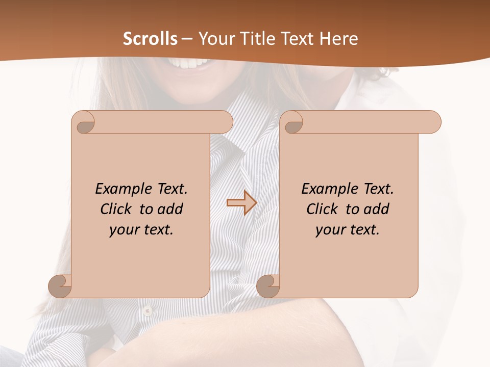 Embrace Human Portrait PowerPoint Template
