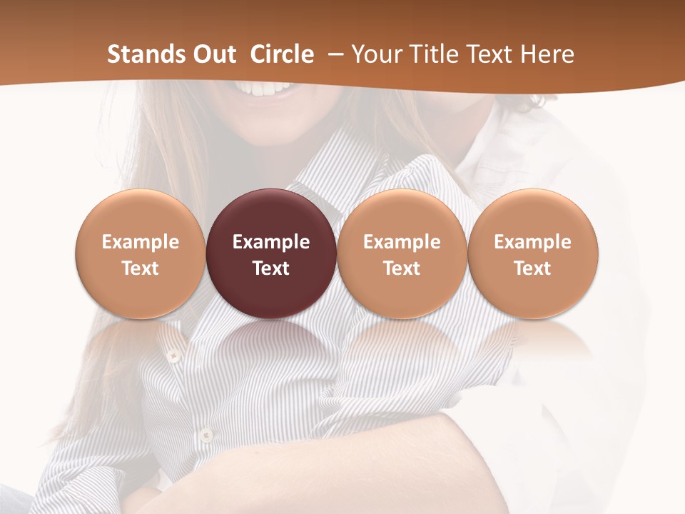 Embrace Human Portrait PowerPoint Template