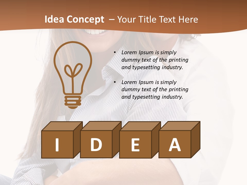 Embrace Human Portrait PowerPoint Template