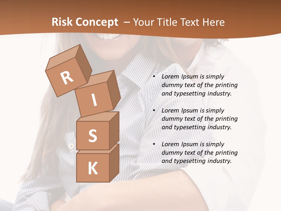 Embrace Human Portrait PowerPoint Template