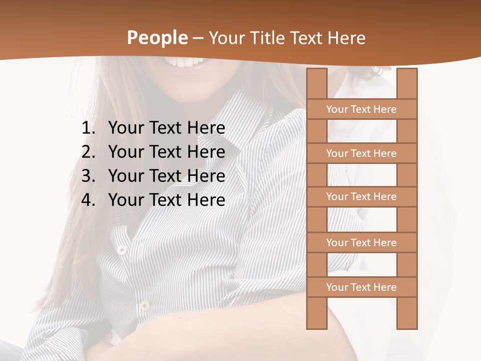 Embrace Human Portrait PowerPoint Template