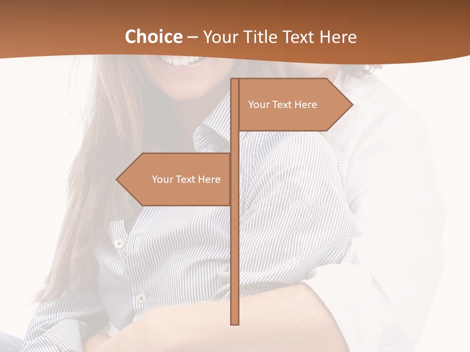 Embrace Human Portrait PowerPoint Template