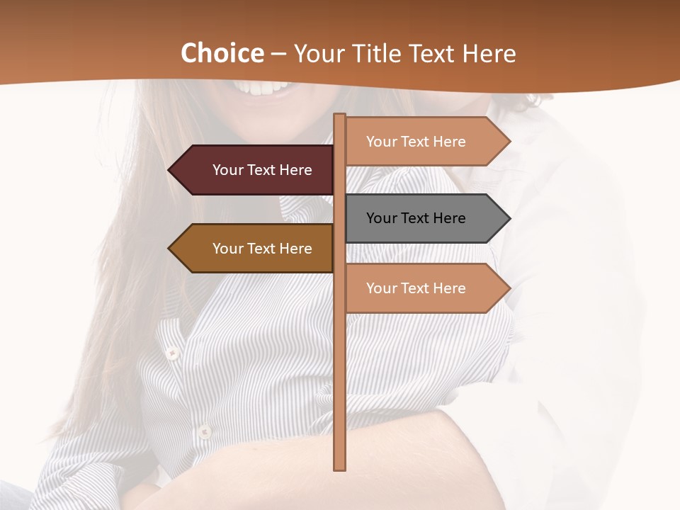 Embrace Human Portrait PowerPoint Template