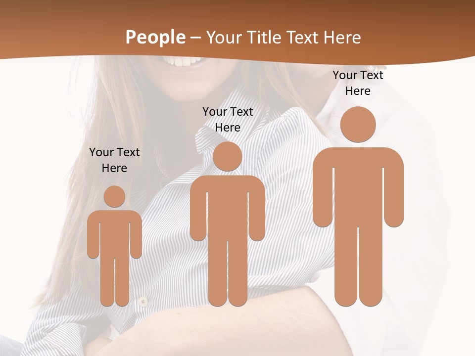 Embrace Human Portrait PowerPoint Template