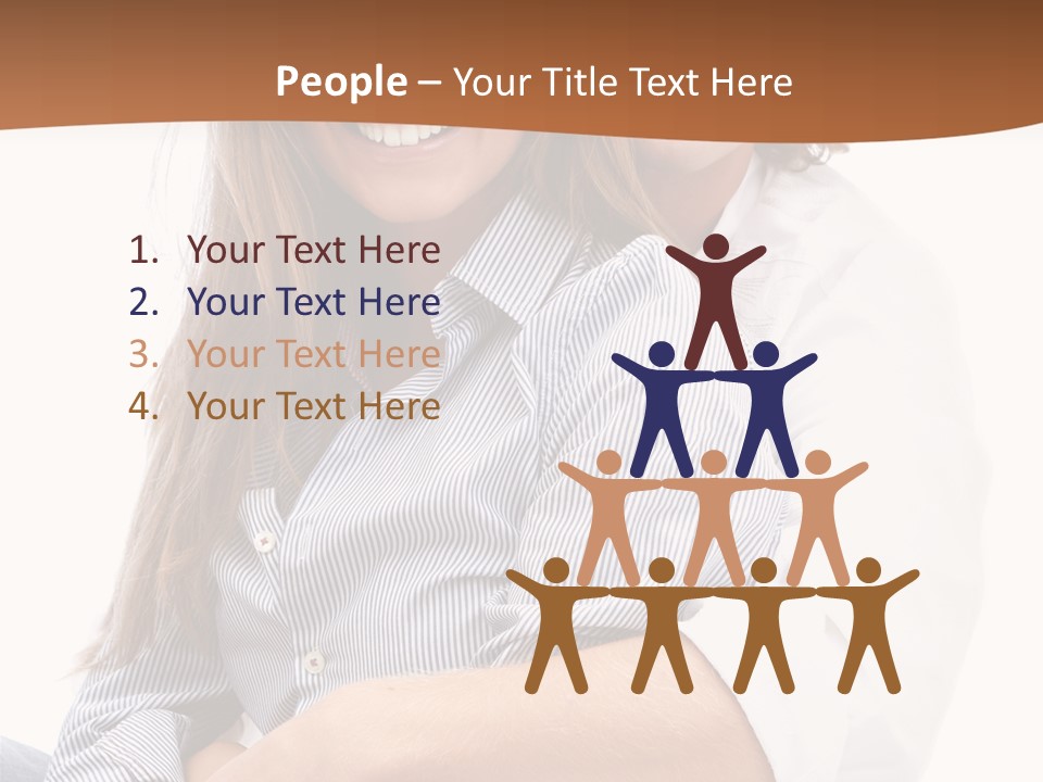 Embrace Human Portrait PowerPoint Template