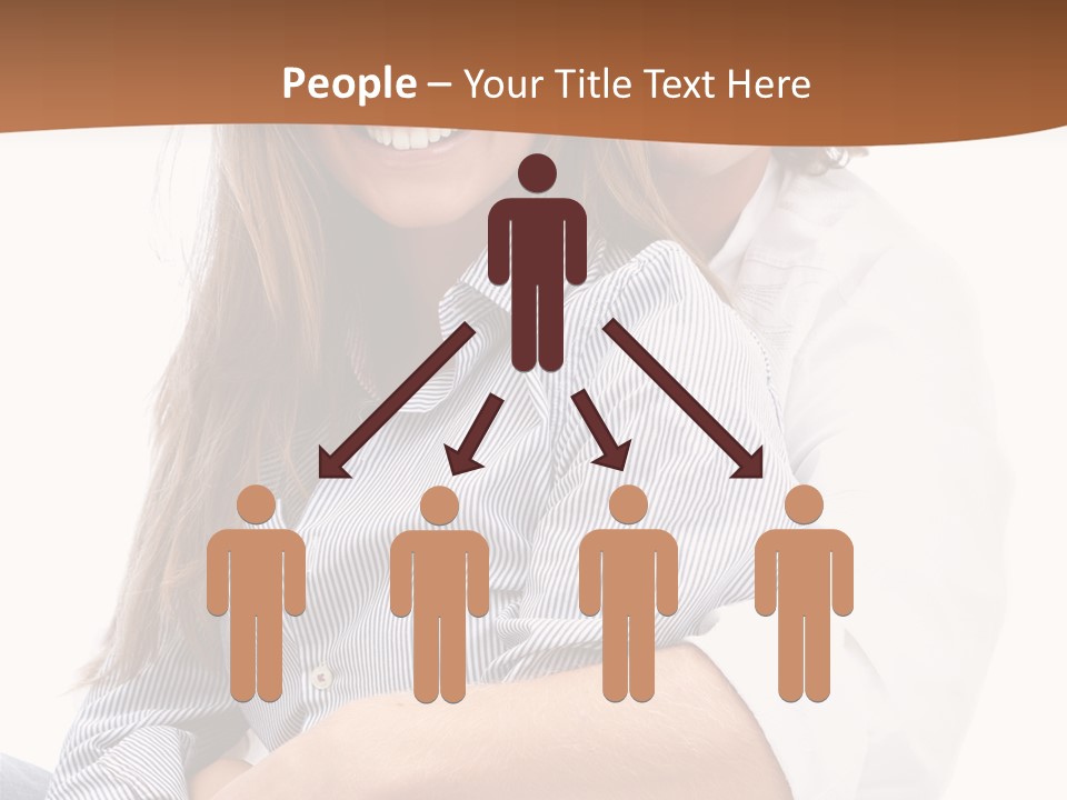 Embrace Human Portrait PowerPoint Template
