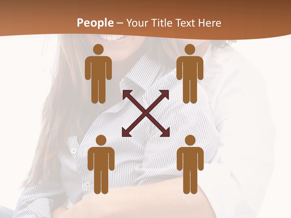 Embrace Human Portrait PowerPoint Template