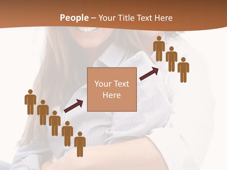 Embrace Human Portrait PowerPoint Template