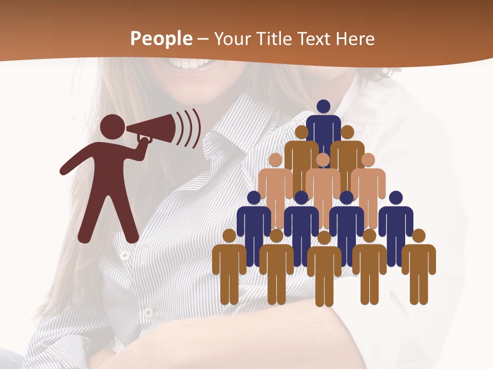 Embrace Human Portrait PowerPoint Template