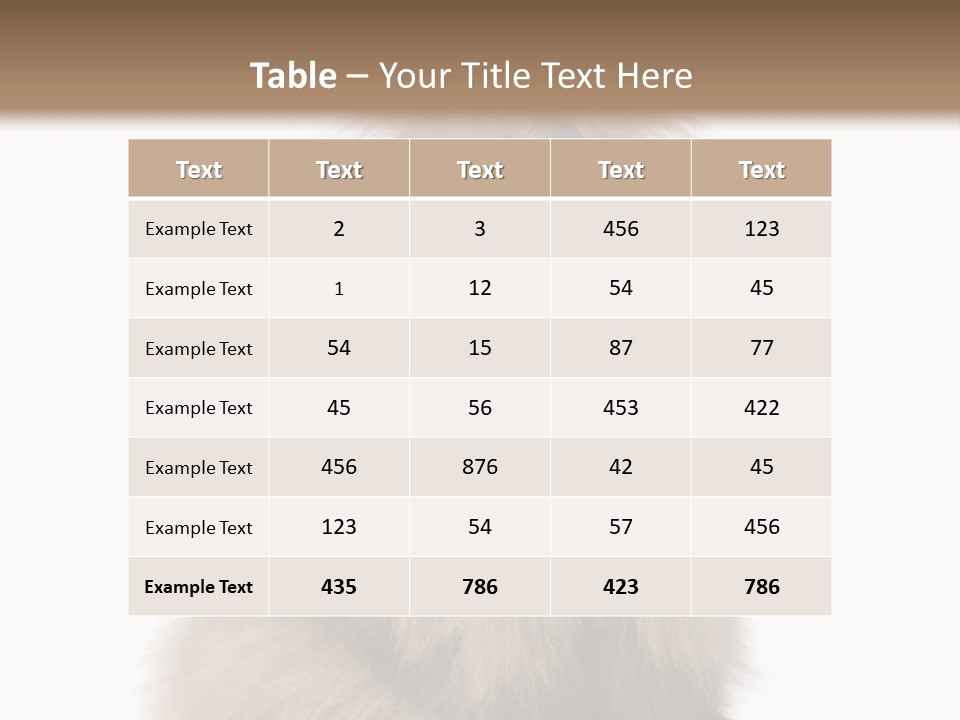 Bunny Longhaired Bunny Rabbit PowerPoint Template