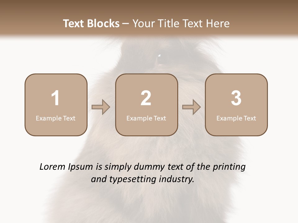 Bunny Longhaired Bunny Rabbit PowerPoint Template