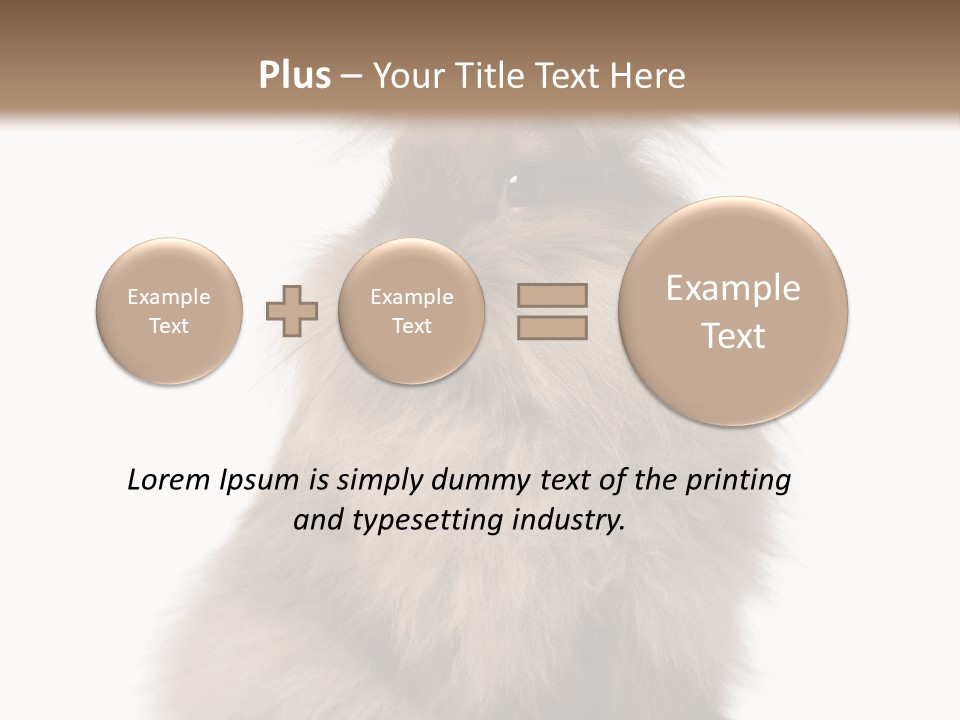Bunny Longhaired Bunny Rabbit PowerPoint Template