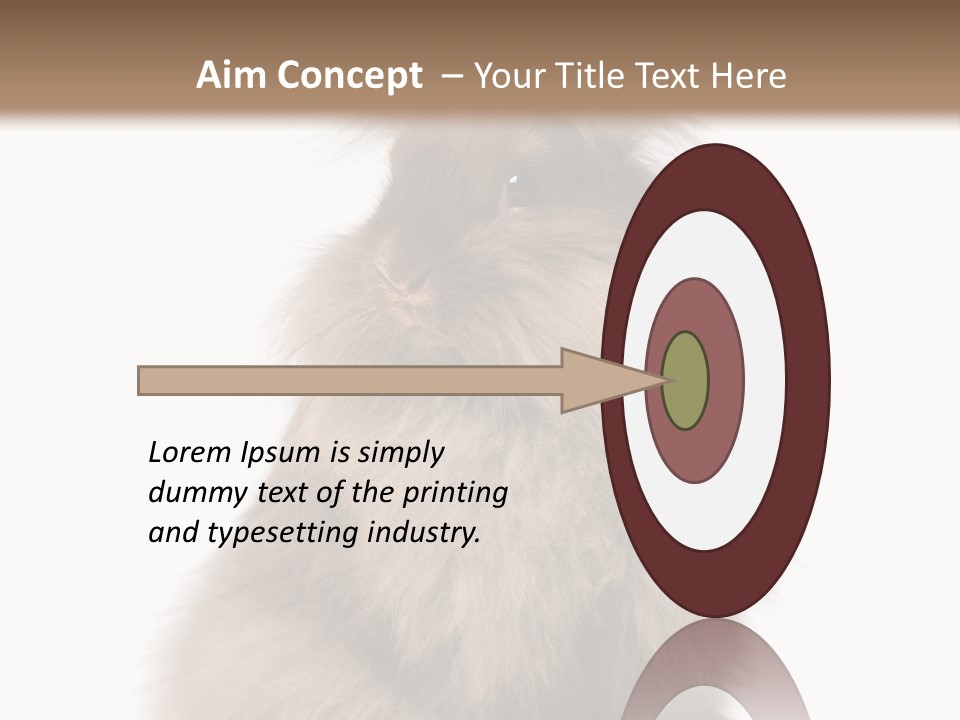 Bunny Longhaired Bunny Rabbit PowerPoint Template