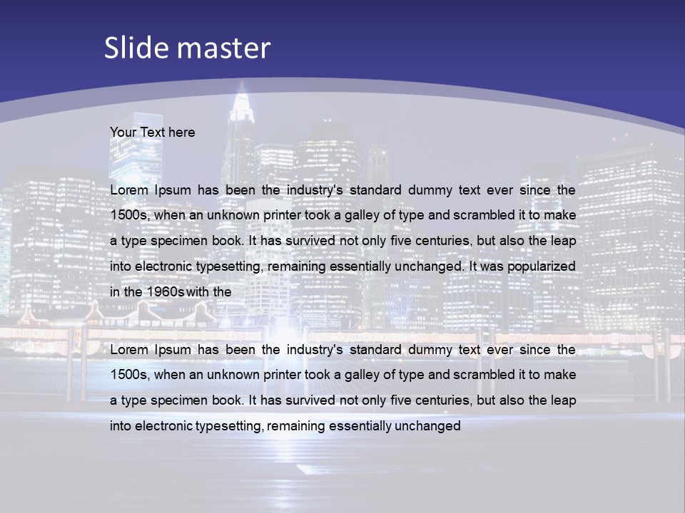 Brooklyn East Bridge PowerPoint Template
