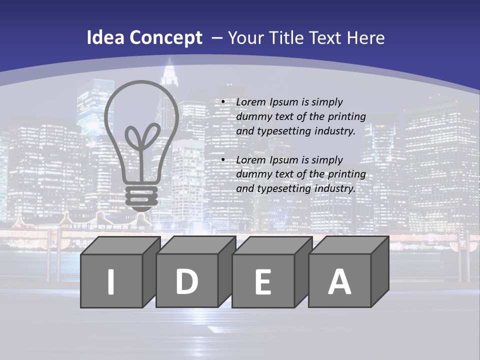 Brooklyn East Bridge PowerPoint Template