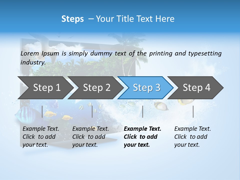 Sealife Fish Resolution PowerPoint Template