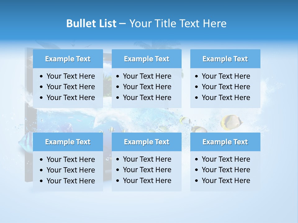 Sealife Fish Resolution PowerPoint Template