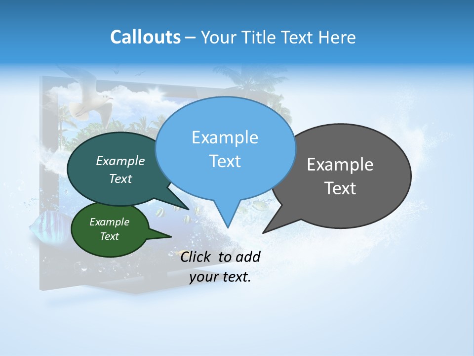 Sealife Fish Resolution PowerPoint Template