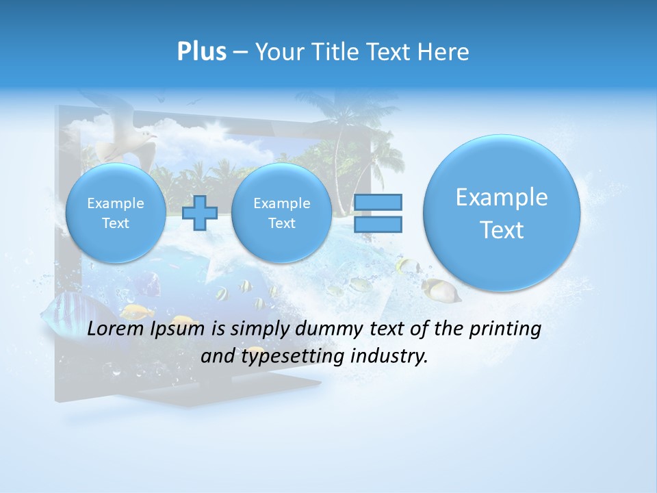 Sealife Fish Resolution PowerPoint Template