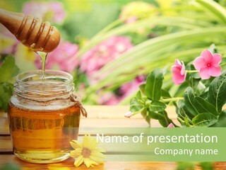 Aromatic Liquid Sticky PowerPoint Template