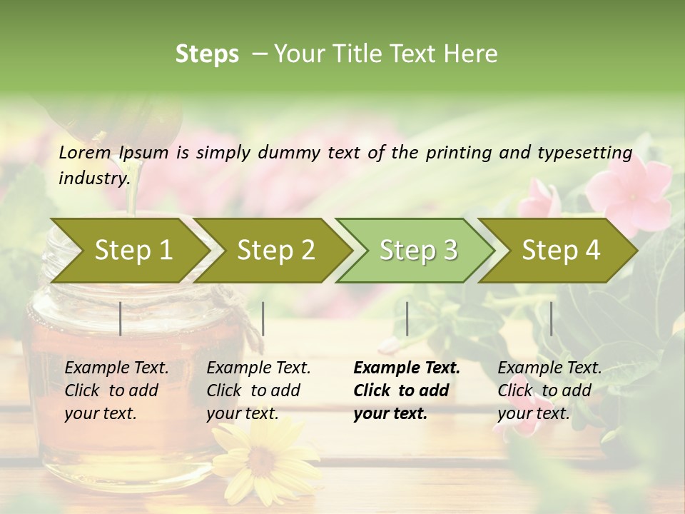 Aromatic Liquid Sticky PowerPoint Template