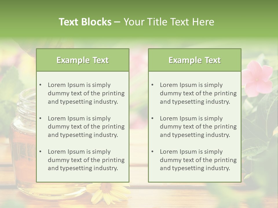 Aromatic Liquid Sticky PowerPoint Template