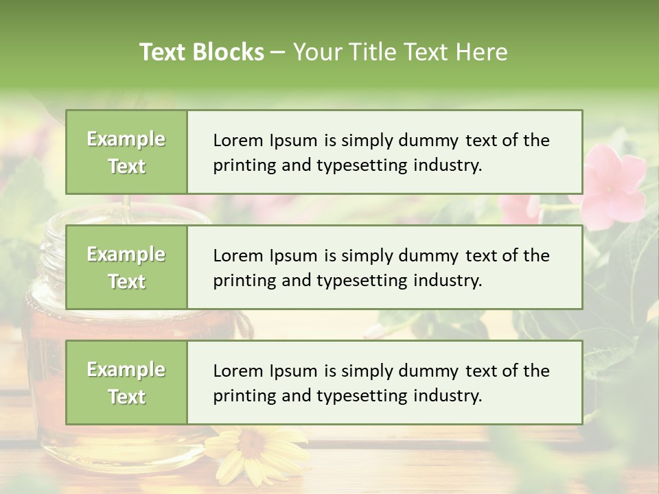 Aromatic Liquid Sticky PowerPoint Template