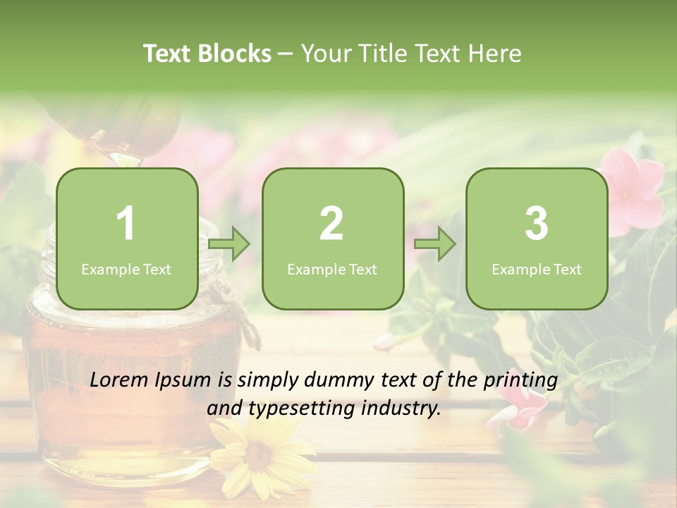 Aromatic Liquid Sticky PowerPoint Template