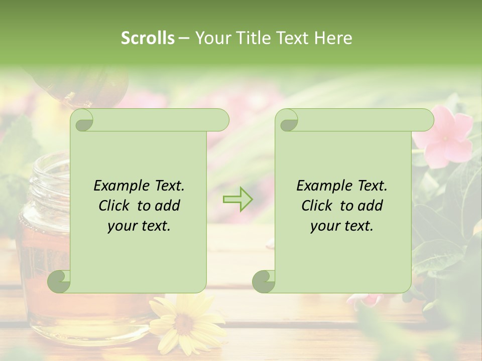 Aromatic Liquid Sticky PowerPoint Template