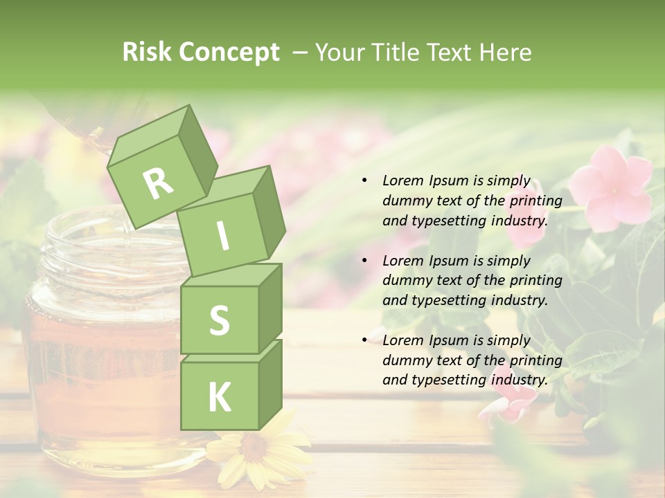 Aromatic Liquid Sticky PowerPoint Template