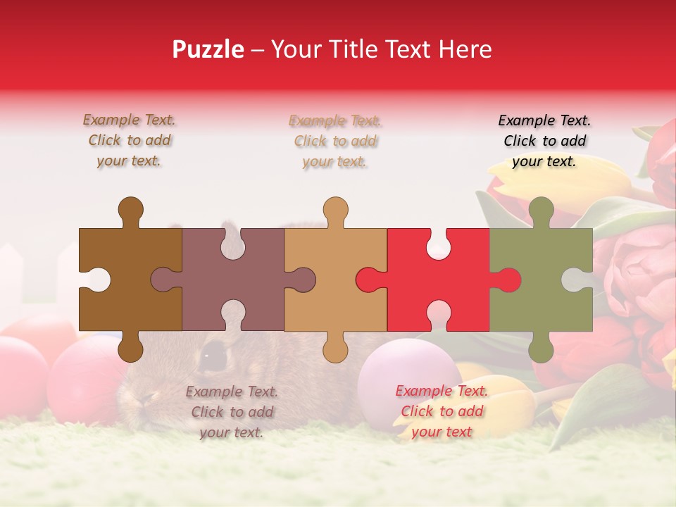 Himmel Osterhase Zwergkaninchen PowerPoint Template