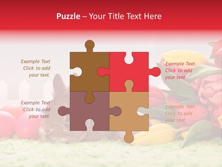 Himmel Osterhase Zwergkaninchen PowerPoint Template