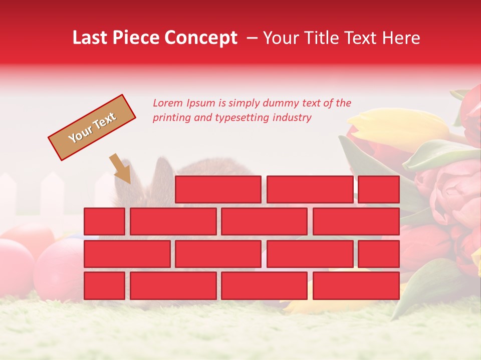 Himmel Osterhase Zwergkaninchen PowerPoint Template