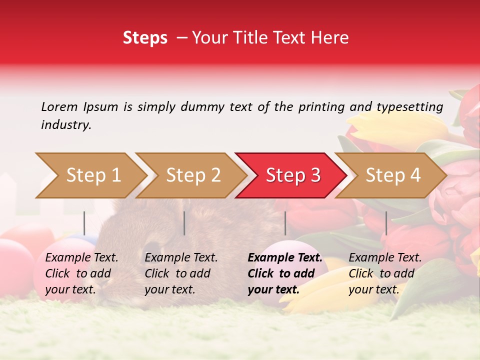 Himmel Osterhase Zwergkaninchen PowerPoint Template
