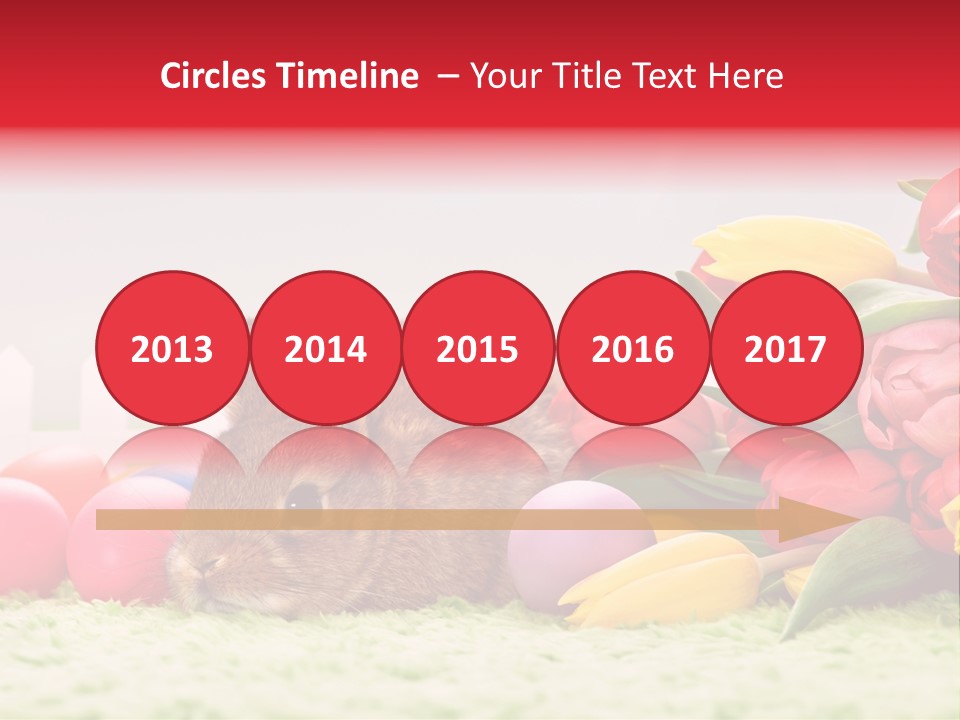 Himmel Osterhase Zwergkaninchen PowerPoint Template