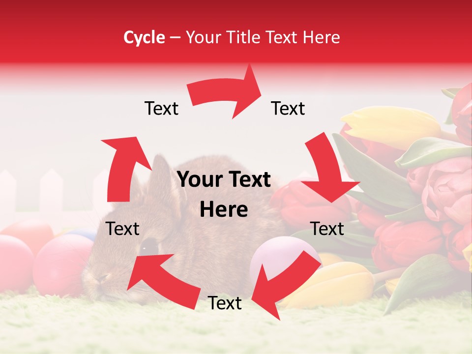 Himmel Osterhase Zwergkaninchen PowerPoint Template