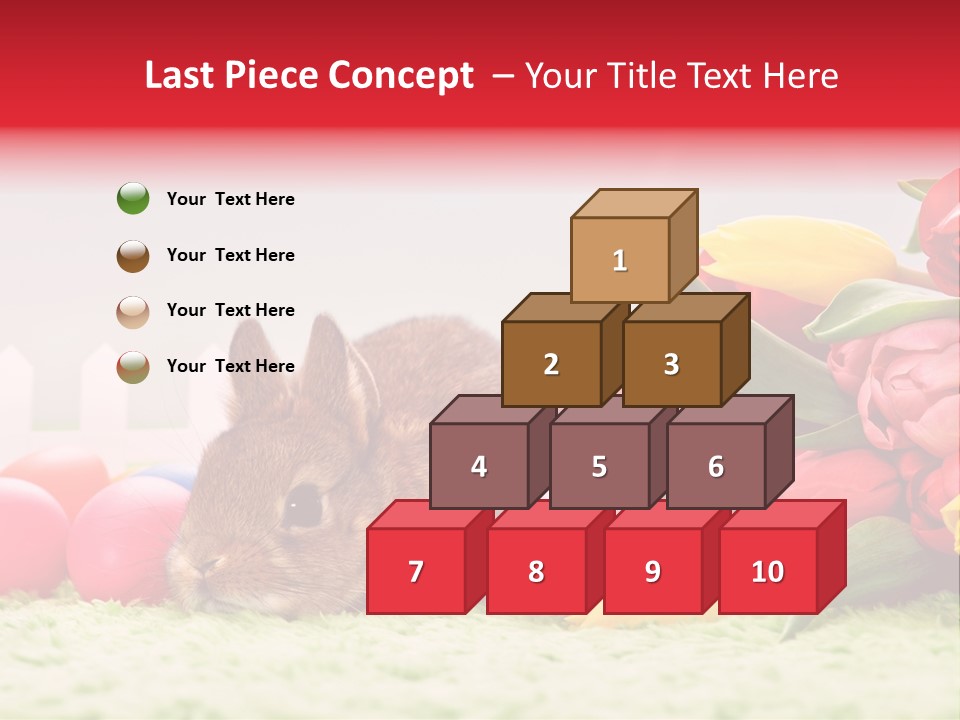 Himmel Osterhase Zwergkaninchen PowerPoint Template