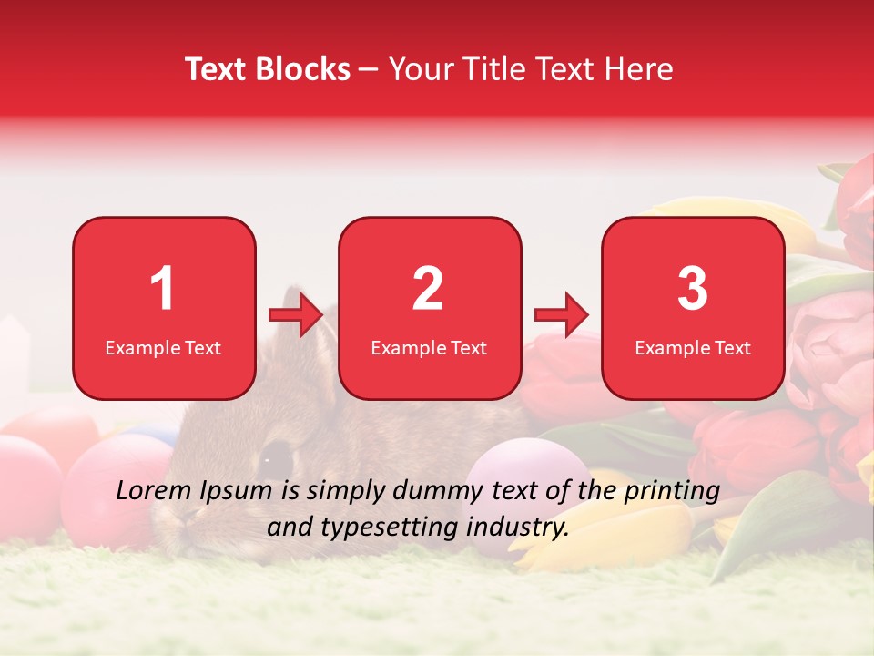 Himmel Osterhase Zwergkaninchen PowerPoint Template