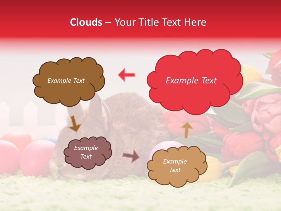 Himmel Osterhase Zwergkaninchen PowerPoint Template