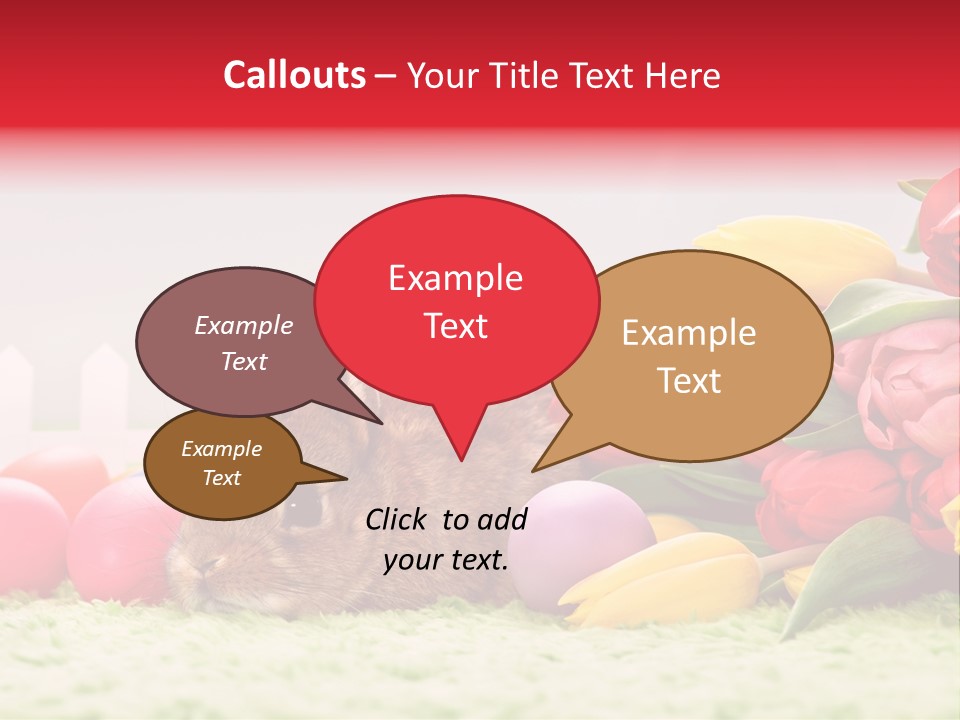 Himmel Osterhase Zwergkaninchen PowerPoint Template