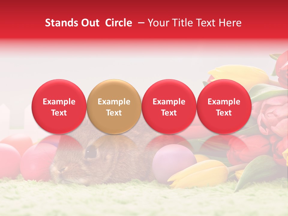 Himmel Osterhase Zwergkaninchen PowerPoint Template