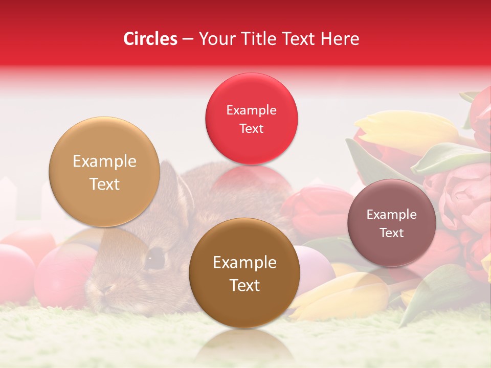 Himmel Osterhase Zwergkaninchen PowerPoint Template