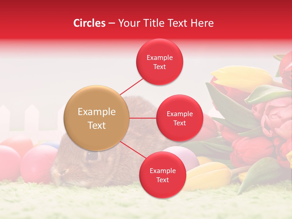 Himmel Osterhase Zwergkaninchen PowerPoint Template