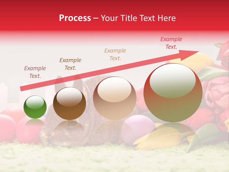 Himmel Osterhase Zwergkaninchen PowerPoint Template
