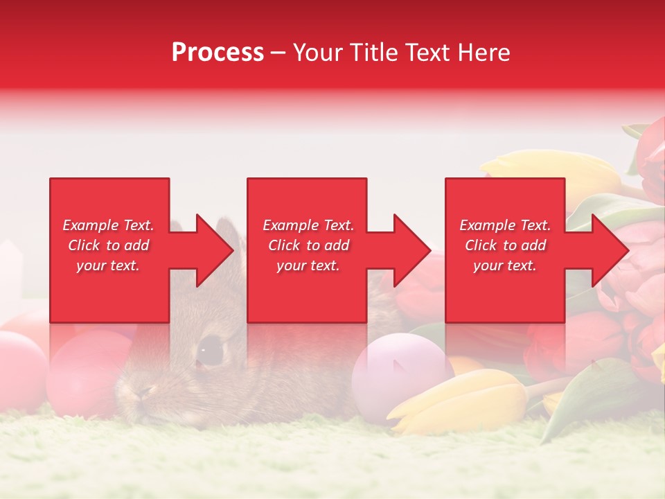 Himmel Osterhase Zwergkaninchen PowerPoint Template
